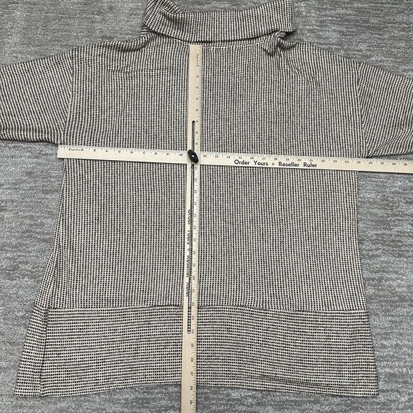 CJ Banks Sweater Womens 2X Beige Black Cowl Neck Soft Cozy New with Tags - Picture 11 of 13